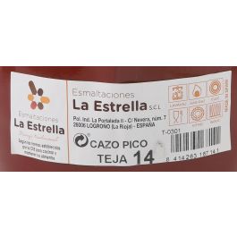 La Estrella Cazo Pico 14 cm 1.1 L Colección Teja (6 Unidades)