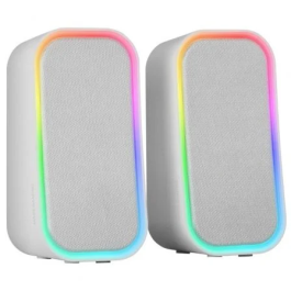 Mars Gaming Altavoces Bluetooth MS-OM/ 20W/ 2.0/ Blanco con Chipset DSP y RGB Control, Sonido Envolvente y Conectividad 5.3 + AUX-IN Precio: 21.49999995. SKU: B1DYSAMNVE