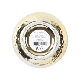 Home Deco Factory Vela Martilleada Dorada, Aroma Almizcle, 9 cm