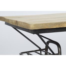DKD Home Decor Botellero metal Loft Negro Natural 155 x 96.5 x 56.5 cm