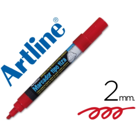 Artline EPW-4-RO Rotulador para Pizarra Negra Verde Cristal y Plástico, Tinta Roja, Bolsa 4 Unidades, Trazo 2 mm Precio: 11.49999972. SKU: B1DKQ5BVGG