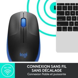 Ratón Inalámbrico Logitech M190/ Hasta 1000 DPI/ Azul