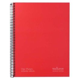 Bloc Navigator Micro.Tapa Extra A4+ 120H Cuadric.5X5 80G 5 Col. Banda Rojo 5 unidades Precio: 33.4999995. SKU: B19X7GX5CV