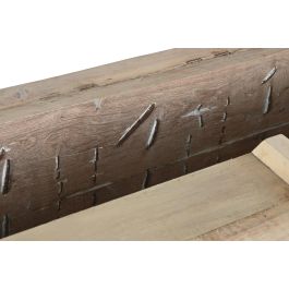 DKD Home Decor Mueble TV Unique / antique Natural 194 x 63 x 50 cm Madera Tallada