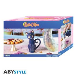 Abystyle Tetera Sailor Moon de cerámica, capacidad 1000 ml, taza con Luna la gata, no apta microondas