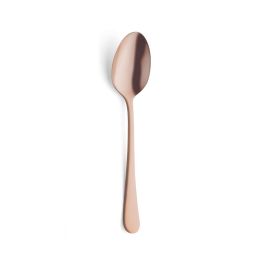 Amefa Caja 12 Cucharas de Postre Austin Cobre Acero Inoxidable Mate 18,5 cm 2,5mm Grosor Apto Lavavajillas