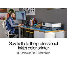 HP OfficeJet Pro 9110b Impresora Profesional de Inyección de Color para Oficinas Distribuidas y Fuerzas Laborales Híbridas