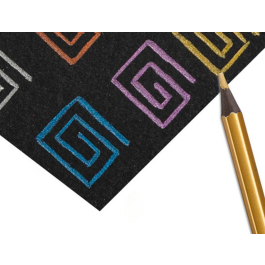 Carioca Lápices de Colores Metalizados Hexagonal Mina 3,3 mm Caja de 12 Colores Surtidos para Manualidades