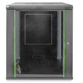 DIGITUS Carcasa de Pared Dynamic Basic 16U 600x600mm Negro - Bastidor de red con paneles laterales desmontables
