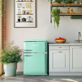 Cecotec Frigorífico combinado 86L verde Bolero CoolMarket 2D Origin Clase E LED retro