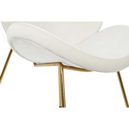 Silla Chic DKD Home Decor Blanco Dorado 57 x 73 x 63 cm Silla Chic DKD Home Decor Blanco Dorado 57 x 73 x 63 cm