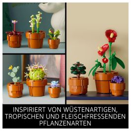 LEGO Icons 10329 Plantas Diminutas Set de Construcción Ornamental para Adultos