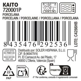 La Mediterranea Bol Aperitivo Japonés Ø 11.5 x 6 cm, Surtido 6 Diseños Relieve "Kaito"