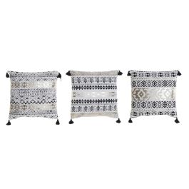 DKD Home Decor Cojin Boho Negro Dorado 45 x 45 x 10 cm (6 Unidades) Precio: 35.50000003. SKU: B1AAQPJA55