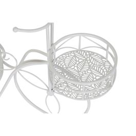 DKD Home Decor Macetero Terraza Y Jardin Blanco Hierro 60 x 40 x 26 cm