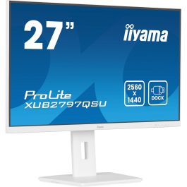 IIYAMA XUB2797QSU-W2 Monitor 27" IPS QHD 2560x1440 100Hz 1ms Blanco, DisplayPort HDMI Altavoces