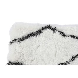 DKD Home Decor Alfombra Boho Blanco Negro 230 x 5 x 160 cm