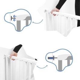 Badabulle Deco Pop Barrera de seguridad blanca Sujetador extensible Presión y tornillos (63.5 - 106cm)