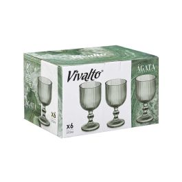 Copa Verde Musgo Rayas 370 ml Vivalto - Vidrio 8.7x16.3x8.7 cm (24 Unidades) Copa Verde Musgo Rayas 370 ml Vivalto - Vidrio 8.7x16.3x8.7 cm (24 Unidades)