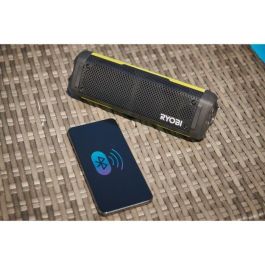 Ryobi RYO4892210232236 Altavoz Bluetooth 4V IP67 con Cable USB-C y 1 Batería de Litio USB 2.0 Ah