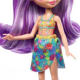 Muñeca Enchantimals Sunshine Island Perezoso Morado Hrx82