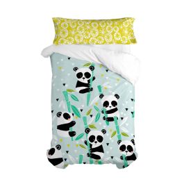 Juego de funda nórdica HappyFriday Azul Cama de 80/90 Oso Panda 2 Piezas Precio: 50.49999977. SKU: B14YC65SL8