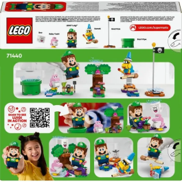 LEGO 71440 Super Mario Abenteuer mit dem interaktiven LEGO Luigi, Juego de construcción