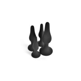 Plug Anal VSCNOVELTY Negro Silicona Set 4 Piezas Plug Anal VSCNOVELTY Negro Silicona Set 4 Piezas
