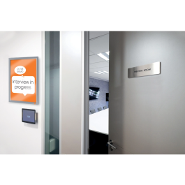 Nobo Marco Porta Anuncios Impression Pro DIN A3, Clip Aluminio, 320x17x445 mm