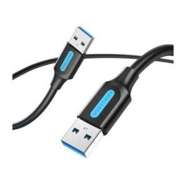Vention CONBH Cable USB 3.0 USB-A Macho a USB-A Macho 5Gbps 2m Negro, Niquelado, Apantallado Trenzado, Cobre Estañado