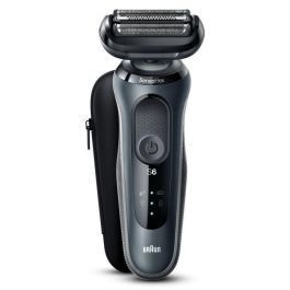 Braun 61-N1000s Afeitadora Eléctrica Serie 6 con Tecnología SensoFlex, Batería de 50 min, Acabado Negro Elegante