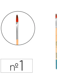 Liderpapel Pincel nº 1 Punta Filbert Lengua de Gato Pelo Sintético para Acrílica y Acuarela Certificado Precio: 16.4681. SKU: B13TGQJ2GC