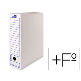 Liderpapel Caja archivo definitivo folio prolongado carton reciclado 325g/m2 lomo 116 mm blanco 388x116x275 mm Precio: 308.50000038. SKU: B1A9LFGQXZ