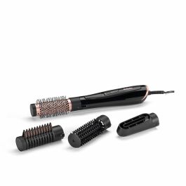 Babyliss Perfect finish - Cepillo de aire iónico 1000W, 2 temperaturas, botón de aire frío, neutraliza electricidad estática, cepillo térmico de 38mm y puas suaves de 20mm