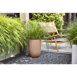 ELHO Maceta Sereh Tall 30, Alta 22 L, 30 * 29.5 * 41 cm, Marrón, para Balcón Interior y Exterior