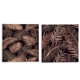 Lienzo 40X40 Cm Hojas Fondo Negro Surtidos Giftdecor (16 Unidades) Precio: 30.9915606. SKU: B1G8BPWAN3