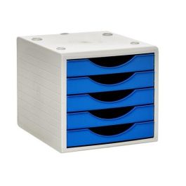 Modulo 5 Cajones Archivotec Gris/Azul Mar Precio: 31.50000018. SKU: S8401207