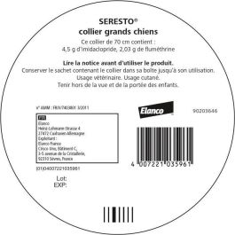 Seresto Collar Antiparasitario para Perro Grande X2 - Protección 7-8 Meses contra Pulgas, Garrapatas y Leishmaniasis