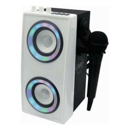 Lexibook iParty Altavoz Bluetooth Portátil con Micrófono y Efectos de Luz, Sonido Potente 24W, Bluetooth 5.0, USB, SD, Aux