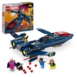 LEGO 76281 Marvel The X-Men's X-Jet, Avión de Juguete, Caza con Minifiguras de Superhéroe: Wolverine
