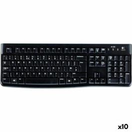 Teclado Logitech K120 Negro Qwerty Español (10 Unidades)