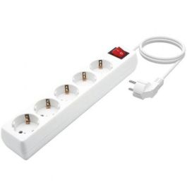 Aisens Regleta de Enchufes 5 Tomas Schuko con Interruptor, Protección Infantil, Cable 1.4M 3x1.5mm2, 3500W, Blanco Aisens Regleta de Enchufes 5 Tomas Schuko con Interruptor, Protección Infantil, Cable 1.4M 3x1.5mm2, 3500W, Blanco