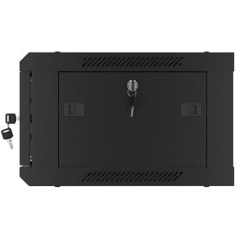 Lanberg WF01-6404-10B Armario Rack 4U 600x450mm Montaje en Pared Autoensamblable Negro IP20 Acero