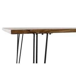 Mesa de Comedor DKD Home Decor 180 x 87 x 76 cm Negro Metal Marrón Madera de acacia