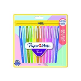 Papermate Rotuladores Paper Mate Flair Pastel Punta de Fibra, Tinta Base Agua, Punta 0.7mm, Colores Surtidos, Blíster 12 Unidades Precio: 15.68999982. SKU: B15SN3VSHC