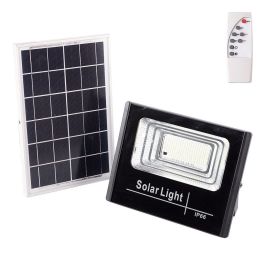 Proyector LED Solar 45W 6500K Panel: 6V/6W Batería: 3,2V/3000MaH Control Remoto [HO-SOLARFL-45W-01] Precio: 20.50000029. SKU: 15096797561219