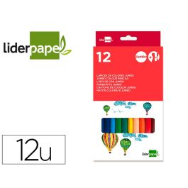 Lapices De Colores Liderpapel Jumbo Con Sacapuntas Caja De 12 Unidades Colores Surtidos Precio: 5.9894998669. SKU: B14GYJNZK9