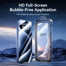 Protector de Pantalla de Cristal Templado Vention KUKTCC-20 para iPhone 15 Plus + Herramienta de Instalación Antipolvo Protector de Pantalla de Cristal Templado Vention KUKTCC-20 para iPhone 15 Plus + Herramienta de Instalación Antipolvo