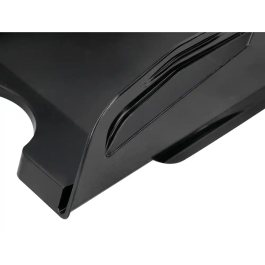 Q-connect Bandeja sobremesa plástico gran capacidad con asa negro opaco 386x270x115mm