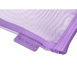 Liderpapel Bolsa Zipper Bag Poliéster Transpirable Multiusos DIN A4 Morado Pastel